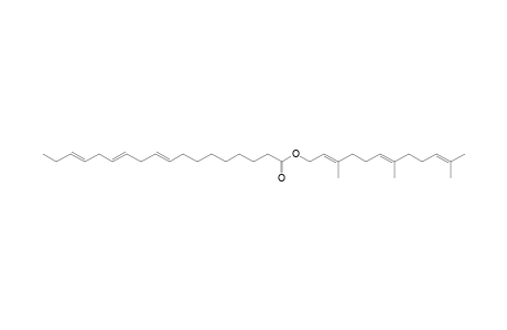 FARNESYL-LINOLEATE;3,7,11-TRIMETHYL-2,6,10-DODECATRIENYL-9,12,15-OCTADECATRIENOATE