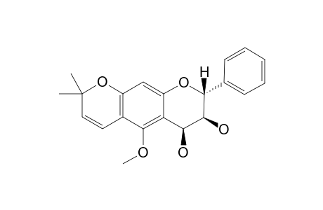 3-BETA,4-BETA-DIHYDROXY-5-METHOXY-7,6:2'',3'')-6'',6''-DIMETHYLPYRANOFLAVAN