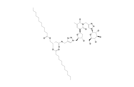 #9B;4-[1-[[(2R,3S,5R)-3-HYDROXY-5-(5-METHYL-2,4-DIOXO-3-[[1-[(2R,3R,4S,5S,6R)-3,4,5-TRIHYDROXY-6-(HYDROXYMETHYL)-TETRAHYDRO-2H-PYRAN-2-YL]-1H-1,2,3-TRIAZOL-4-Y