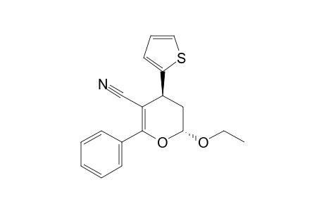 TRANS-(2RS,4RS)-2-ETHOXY-3,4-DIHYDRO-6-PHENYL-4-(2-THIENYL)-2H-PYRAN-5-CARBONITRILE