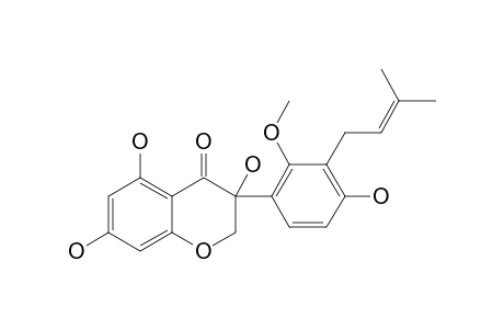 3,5,7,4'-TETRAHYDROXY-2'-METHOXY-3'-DELTA,DELTA-DIMETHYLALLYL-ISOFLAVANONE;KENUSANONE-F