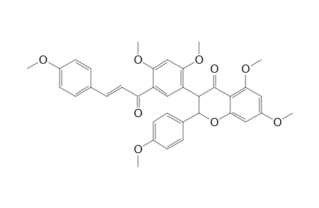 BIS-3-(4',5,7-TRIMETHOXY-FLAVANONE)-5'-(2',4,4'-TRIMETHOXY-CHALCONE)