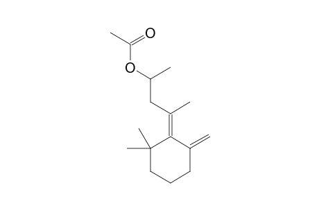 ACETIC ACID, 3-(2,2-DIMETHYL-6-METHYLENE-CYCLOHEXYLIDENE)-1-METHYL-BUTYL ESTER