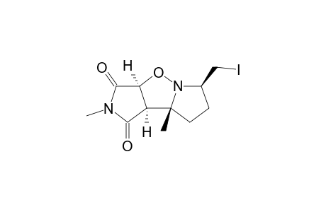 (3aS,6R,8aR,8bR)-exo-6-Iodomethyl-2,8a-dimethyl-hexahydrodipyrrolo[1,2-b;3',4'-d]isoxazole-1,3-dione