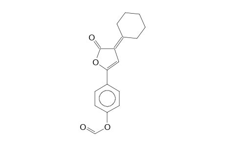 3H-Furan-2-one, 3-cyclohexylidene-5-(4-formyloxyphenyl)-