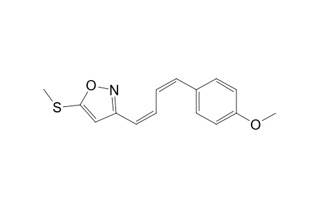 5-Methylthio-3-(4-(4-methoxyphenyl)-1,3-butadienyl)isoxazole