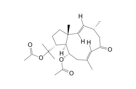 (1R*,2E,4R*,7E,10S*,11S*,12R*)-10,18-DIACETOXYDOLABELLA-2,7-DIEN-6-ONE