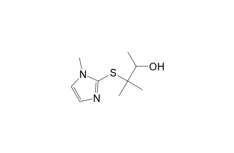 2-Butanol, 3-methyl-3-[(1-methyl-1H-imidazol-2-yl)thio]-