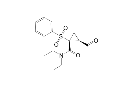 (1R,2S)-1-PHENYLSULFONYL-2-FORMYL-N,N-DIETHYLCYCLOPROPANECARBOXAMIDE