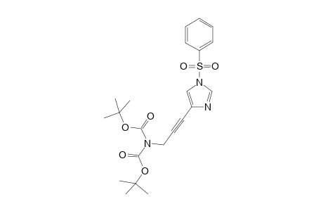 N-[3-(1-besylimidazol-4-yl)prop-2-ynyl]-N-tert-butoxycarbonyl-carbamic acid tert-butyl ester