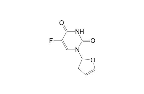 2,4(1H,3H)-Pyrimidinedione, 1-(2,3-dihydro-2-furanyl)-5-fluoro-