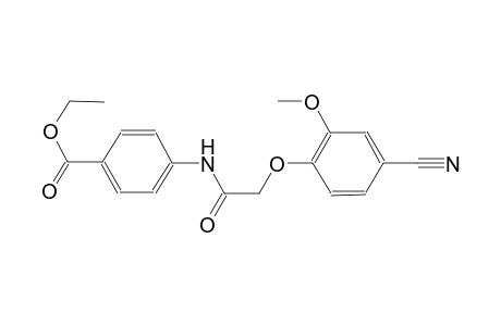 ethyl 4-{[(4-cyano-2-methoxyphenoxy)acetyl]amino}benzoate