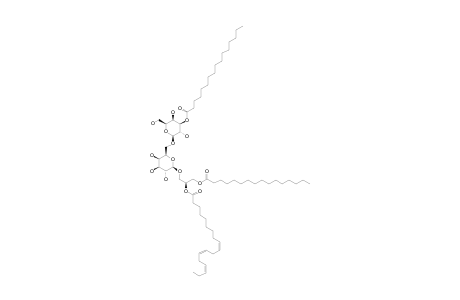 (2S)-1-O-PALMITOYL-2-O-LINOLENOYL-3-O-[ALPHA-D-GALACTOPYRANOSYL-(1''->6')-(3''-O-PALMITOYL)-BETA-D-GALACTOPYRANOSYL]-GLYCEROL