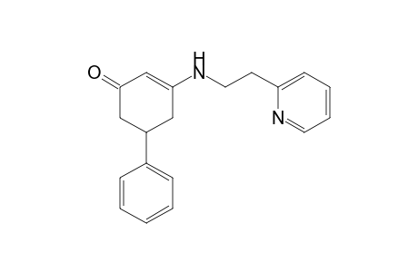 Cyclohex-2-en-1-one, 5-phenyl-3-[2-(2-pyridyl)ethylamino]-