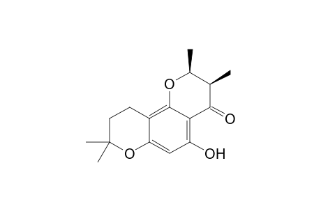 (cis)-5-Hydroxy-2,3,6,7-tetrahydro-2,3,8,8-tetramethyl-4H,8H-benzo[1,2-b : 3,4-b']dipyran-4-one