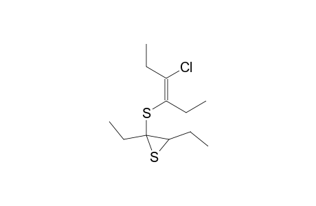 (E,E)-2,3-Diethyl-3-(2-chloro-1,2-diethylvinylthio)thiirane