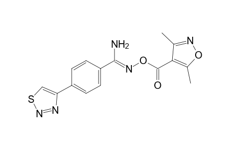 O-[(3,5-dimethyl-4-isoxazolyl)carbonyl]-p-(1,2,3-thiadiazol-4-yl)benzamidoxime