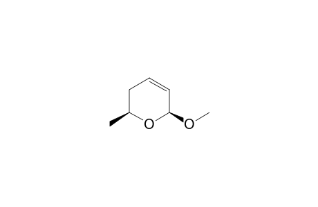 2H-Pyran, 3,6-dihydro-6-methoxy-2-methyl-, cis-(.+-.)-