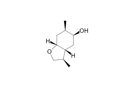 (1R,3S,4R,6R,9R)-3-Hydroxy-4,9.-dimethyl-7-oxabicyclo[4.3.0]nonane