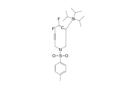 N-TOSYL-1,1-DIFLUORO-3-TRIISOPROPYLSILYL-5-AZA-NONA-1,2-DIEN-7-YNE