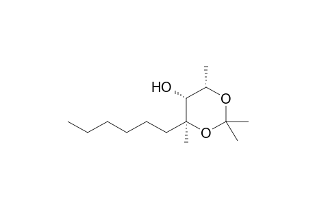 (4S,5R,6S)-4-Hexyl-2,2,4,6-tetramethyl-1,3-dioxan-5-ol