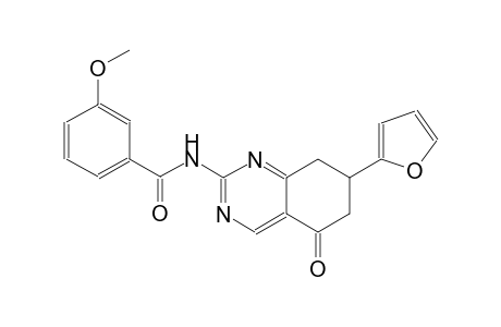 N-[7-(2-furyl)-5-oxo-5,6,7,8-tetrahydro-2-quinazolinyl]-3-methoxybenzamide