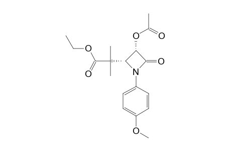 (+/-)-CIS-3-ACETOXY-4-(1-ETHOXYCARBONYL-1-METHYLETHYL)-1-(4-METHOXYPHENYL)-2-AZETIDINONE