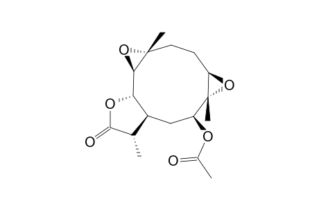 9-BETA-ACETOXY-1-BETA,10-ALPHA;4-ALPHA,5-BETA-DIEPOXY-GERMACRAN-6-BETA,11-BETA-H-12,6-OLIDE