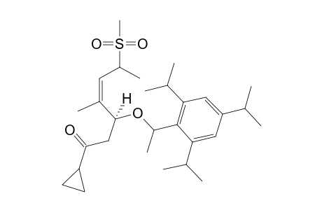 (+/-)-(3SR,4Z,6RS)-1-CYCLOPROPYL-4-METHYL-6-(METHYLSULFONYL)-3-[(RS)-1-(2,4,6-TRIISOPROPYLPHENYL)-ETHOXY]-HEPT-4-EN-1-ONE