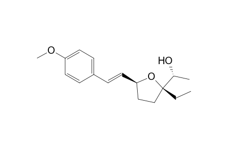 (2S,5S)-2-Ethyl-2-[(1R)-1-hydroxyethyl]-5-[(1E)-2-(4-methoxyphenyl)ethenyl]tetrahydrofuran