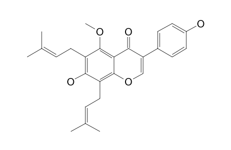 DERRISISOFLAVONE-A;7,4'-DIHYDROXY-5-METHOXY-6,8-DIPRENYLISOFLAVONE