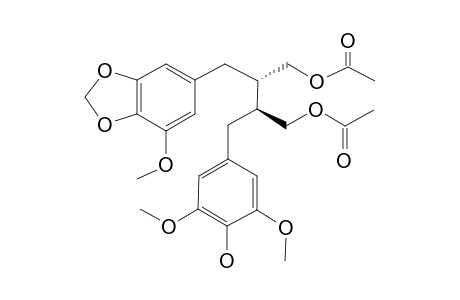 (2S,3S)-2-(5-METHOXY-3,4-METHYLENEDIOXYBENZYL)-3-(4-HYDROXY-3,5-DIMETHOXYBENZYL)-BUTANE-1,4-DIOL-DIAETATE