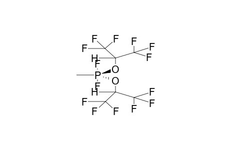 BIS(ALPHA-HYDROHEXAFLUOROISOPROPOXY)METHYLDIFLUOROPHOSPHORANE