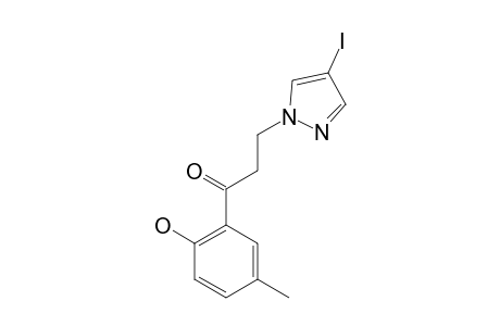 1-(2-HYDROXY-5-METHYLPHENYL)-3-(4-IODOPYRAZOL-1-YL)-PROPAN-1-ONE