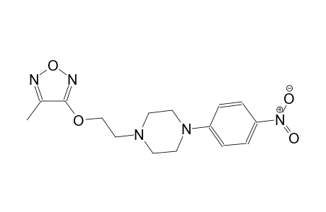 piperazine, 1-[2-[(4-methyl-1,2,5-oxadiazol-3-yl)oxy]ethyl]-4-(4-nitrophenyl)-