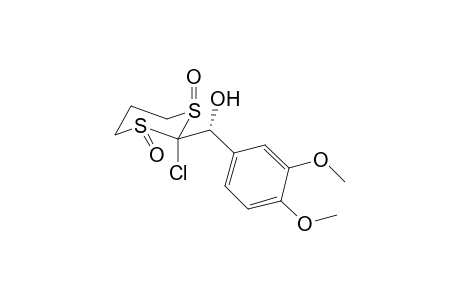 (R)-2-Chloro-1,3-dioxo-1.lamba.(4),3.lamba.(4)-1,3-dithian-2-yl](3,4-dimethoxyphenyl)methanol