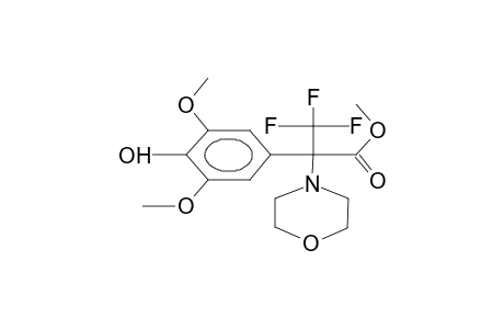 methyl 2-morpholino-2-(3,5-dimethoxy-4-hydroxyphenyl)-3,3,3-trifluoropropanoate