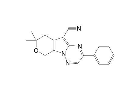 8,8-Dimethyl-2-phenyl-8,9-dihydro-6H-pyrano[4',3':4,5]pyrrolo[1,2-b][1,2,4]triazine-10-carbonitrile