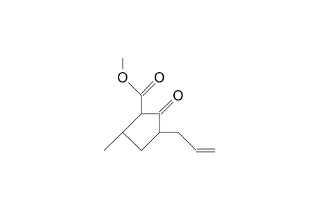 Cyclopentanecarboxylic acid, 5-methyl-2-oxo-3-(2-propenyl)-, methyl ester