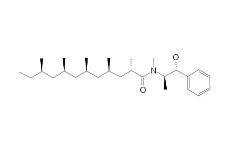 (2S,4R,6R,8R,10R)-N-[(1R,2R)-2-HYDROXY-1-METHYL-2-PHENYL-ETHYL]-N,2,4,6,8,10-HEXAMETHYLDODECANAMIDE