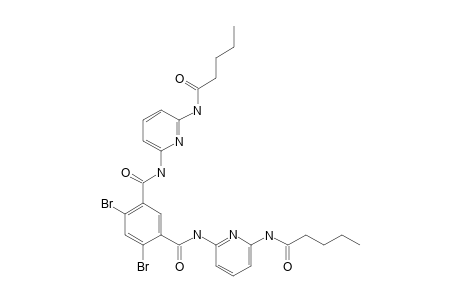 4,6-Dibromo-N,N'-bis[6-(pentanoylamino)pyrid-2-yl]isophthalamide