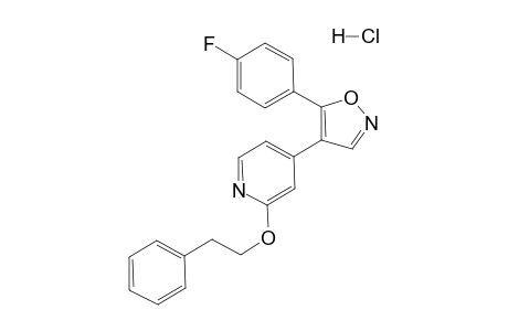 4-[5-(4-Fluorophenyl)isoxazol-4-yl]-2-phenethoxypyridine HCl