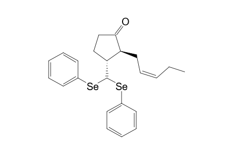 (2RS,3SR)-3-(Bis(phenylselenyl)methyl)-2-((Z)-2-penten-1-yl)cyclopentan-1-one