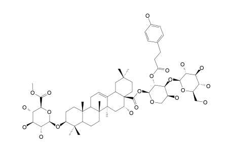 TRAGOPOGONSAPONIN-I;3-O-BETA-[6-O-METHYL-GLUCURONOPYRANOSYL]-ECHINOCYSTIC-ACID-28-O-[GLUCOPYRANOSYL-(1->3)-2-[3-(4-HYDROXYPHENYL)-PROPIONYLOXY]-A