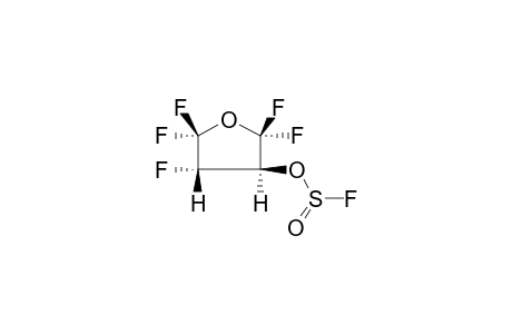 TRANS-3,4-DIHYDRO-3-FLUOROSULPHINYLOXYPERFLUOROTETRAHYDROFURAN