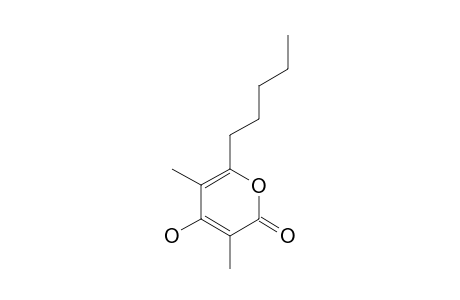 4-HYDROXY-3,5-DIMETHYL-6-PENTYL-PYRAN-2-ONE