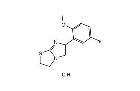 6-(5-FLUORO-2-METHOXYPHENYL)-2,3,5,6-TETRAHYDROIMIDAZO[2,1-b]THIAZOLE, HYDROCHLORIDE