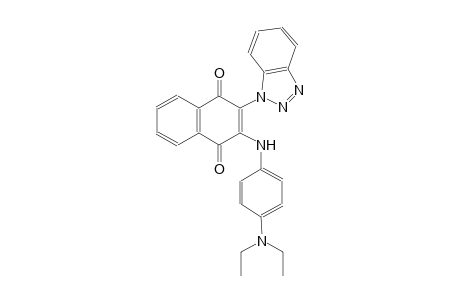 2-(1H-1,2,3-benzotriazol-1-yl)-3-[4-(diethylamino)anilino]naphthoquinone