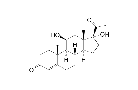 4-Pregnen-11β,17-diol-3, 20-dione