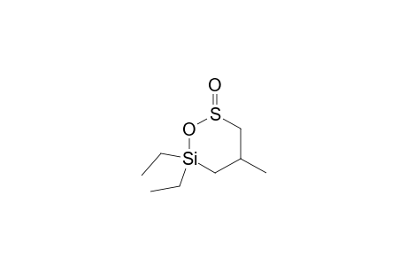 1-Oxa-2-thia-6-silacyclohexane, 6,6-diethyl-4-methyl-, 2-oxide